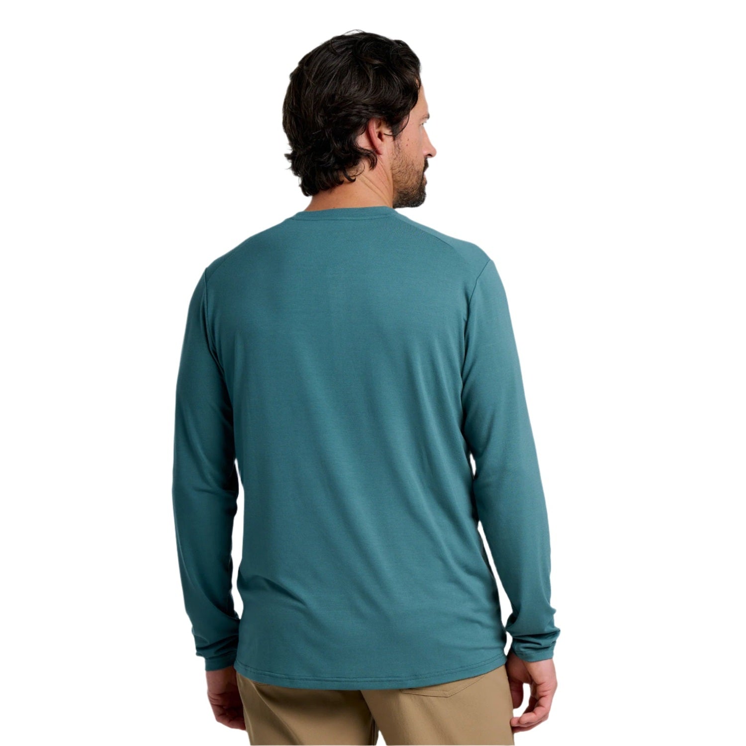 Free Fly Apparel 01. MENS APPAREL - MENS LS SHIRTS - MENS LS CASUAL Men's Bamboo Flex Long Sleeve Henley SEA PINE