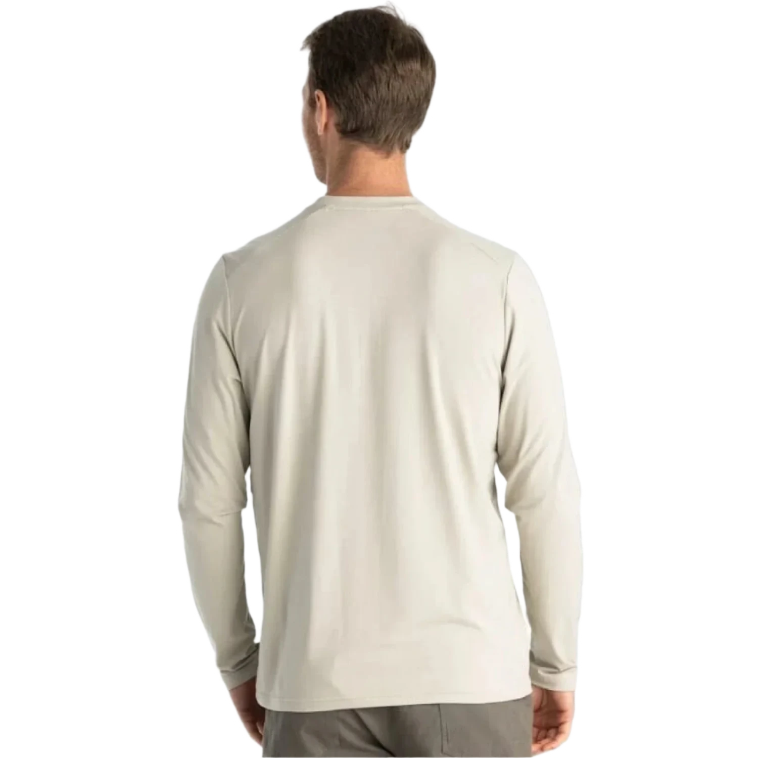 Free Fly Apparel 01. MENS APPAREL - MENS LS SHIRTS - MENS LS CASUAL Men's Bamboo Flex Long Sleeve Henley SANDSTONE