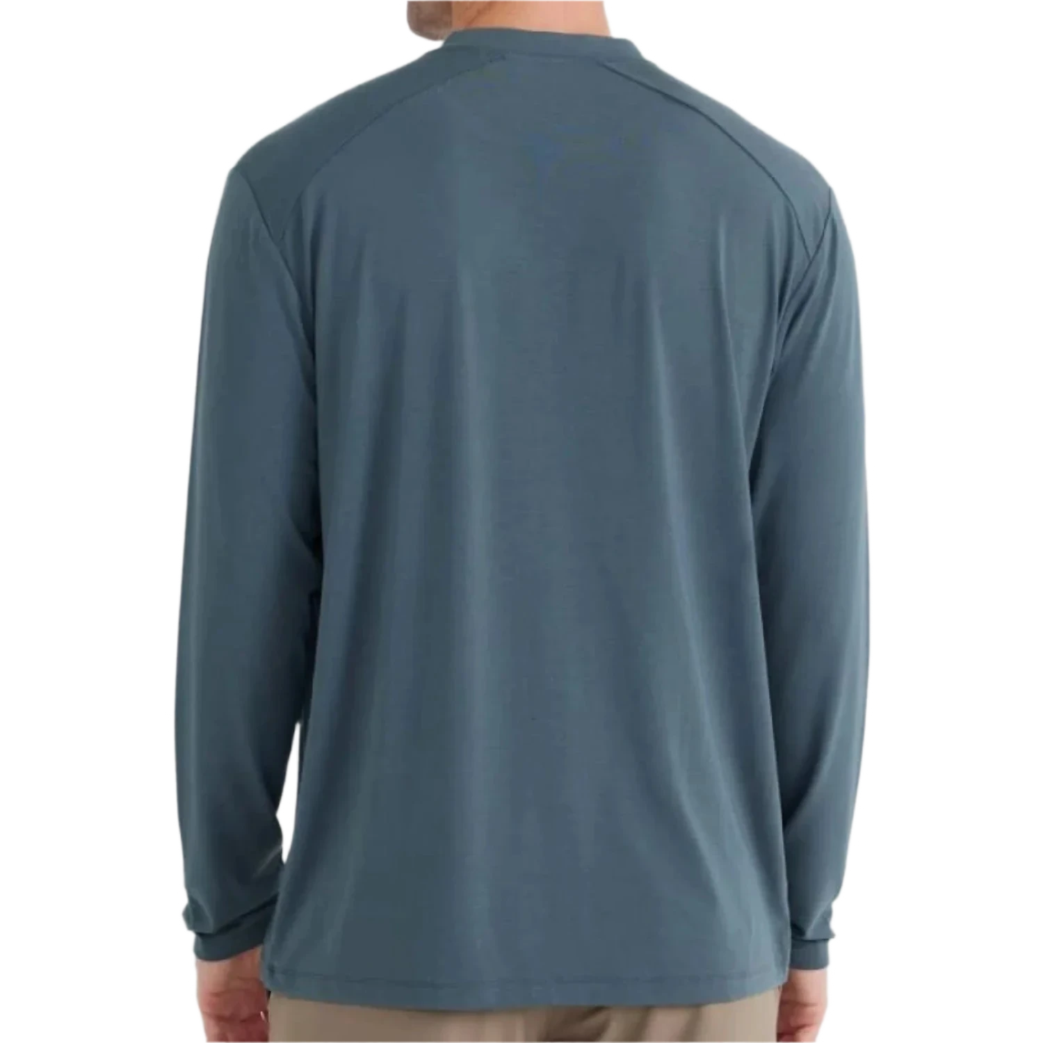 Free Fly Apparel 01. MENS APPAREL - MENS LS SHIRTS - MENS LS CASUAL Men's Bamboo Flex Long Sleeve Henley MIDNIGHT