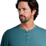 Free Fly Apparel 01. MENS APPAREL - MENS LS SHIRTS - MENS LS CASUAL Men's Bamboo Flex Long Sleeve Henley SEA PINE