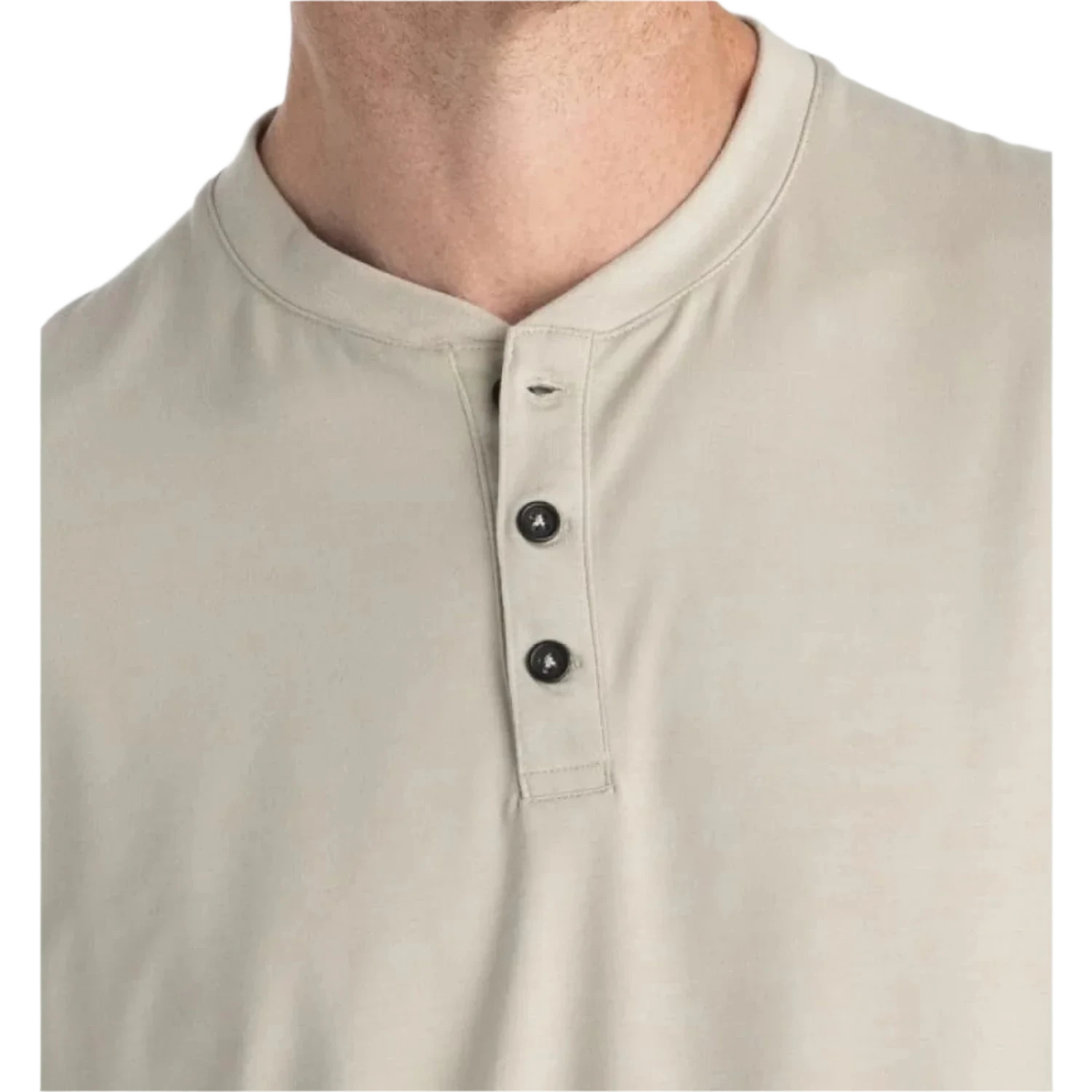 Free Fly Apparel 01. MENS APPAREL - MENS LS SHIRTS - MENS LS CASUAL Men's Bamboo Flex Long Sleeve Henley SANDSTONE