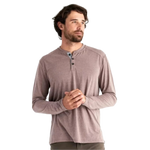 Free Fly Apparel 01. MENS APPAREL - MENS LS SHIRTS - MENS LS CASUAL Men's Bamboo Flex Long Sleeve Henley MUSTANG