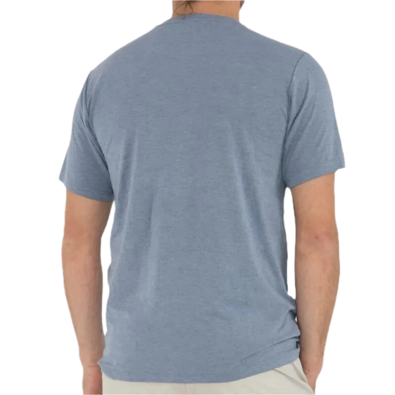 Free Fly Apparel 01. MENS APPAREL - MENS SS SHIRTS - MENS SS ACTIVE Men's Bamboo Flex Pocket Tee HTHR BLUE DUSK