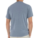 Free Fly Apparel 01. MENS APPAREL - MENS SS SHIRTS - MENS SS ACTIVE Men's Bamboo Flex Pocket Tee HTHR BLUE DUSK