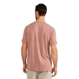 Free Fly Apparel 01. MENS APPAREL - MENS SS SHIRTS - MENS SS ACTIVE Men's Bamboo Flex Pocket Tee HEATHER BRICK