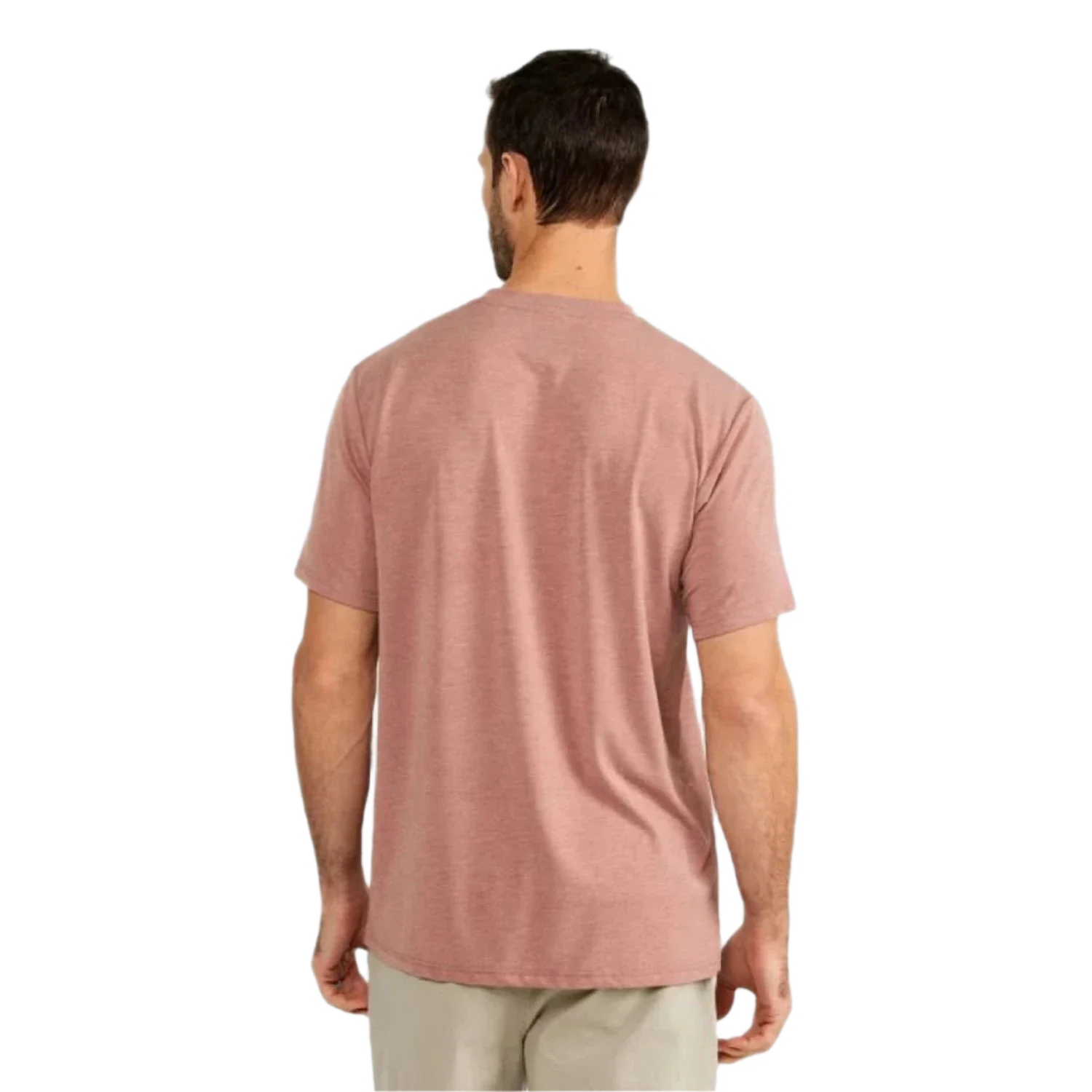 Free Fly Apparel 01. MENS APPAREL - MENS SS SHIRTS - MENS SS ACTIVE Men's Bamboo Flex Pocket Tee HEATHER BRICK