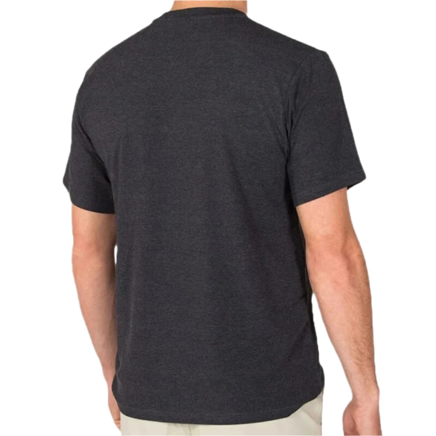 Free Fly Apparel 01. MENS APPAREL - MENS SS SHIRTS - MENS SS ACTIVE Men's Bamboo Flex Pocket Tee HEATHER BLACK