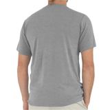 Free Fly Apparel 01. MENS APPAREL - MENS SS SHIRTS - MENS SS ACTIVE Men's Bamboo Flex Pocket Tee HEATHER GRAPHITE