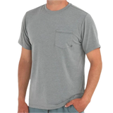 Free Fly Apparel 01. MENS APPAREL - MENS SS SHIRTS - MENS SS ACTIVE Men's Bamboo Flex Pocket Tee HEATHER GRAPHITE