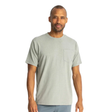 Free Fly Apparel 01. MENS APPAREL - MENS SS SHIRTS - MENS SS ACTIVE Men's Bamboo Flex Pocket Tee HEATHER AGAVE GREEN