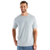 Free Fly Apparel 01. MENS APPAREL - MENS SS SHIRTS - MENS SS ACTIVE Men's Bamboo Flex Pocket Tee HEATHER ASPEN GREY