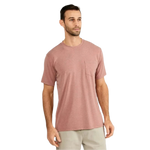 Free Fly Apparel 01. MENS APPAREL - MENS SS SHIRTS - MENS SS ACTIVE Men's Bamboo Flex Pocket Tee HEATHER BRICK