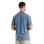 Free Fly Apparel 01. MENS APPAREL - MENS SS SHIRTS - MENS SS ACTIVE Men's Bamboo Flex Pocket Tee HEATHER DEEPWATER