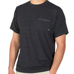 Free Fly Apparel 01. MENS APPAREL - MENS SS SHIRTS - MENS SS ACTIVE Men's Bamboo Flex Pocket Tee HEATHER BLACK