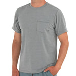 Free Fly Apparel 01. MENS APPAREL - MENS SS SHIRTS - MENS SS ACTIVE Men's Bamboo Flex Pocket Tee HEATHER GRAPHITE