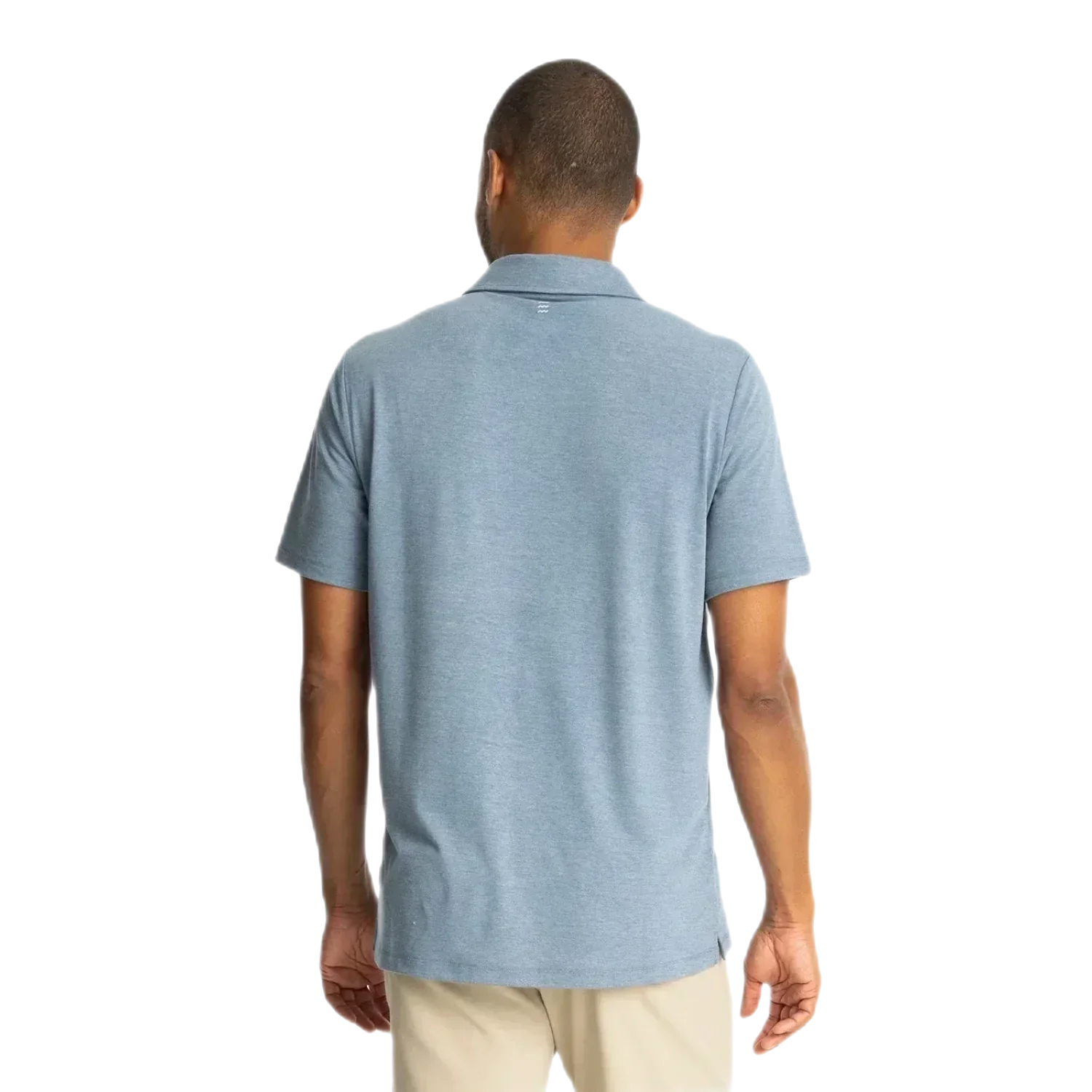 Free Fly Apparel 01. MENS APPAREL - MENS SS SHIRTS - MENS SS POLO Men's Bamboo Flex Polo II HEATHER DEEPWATER