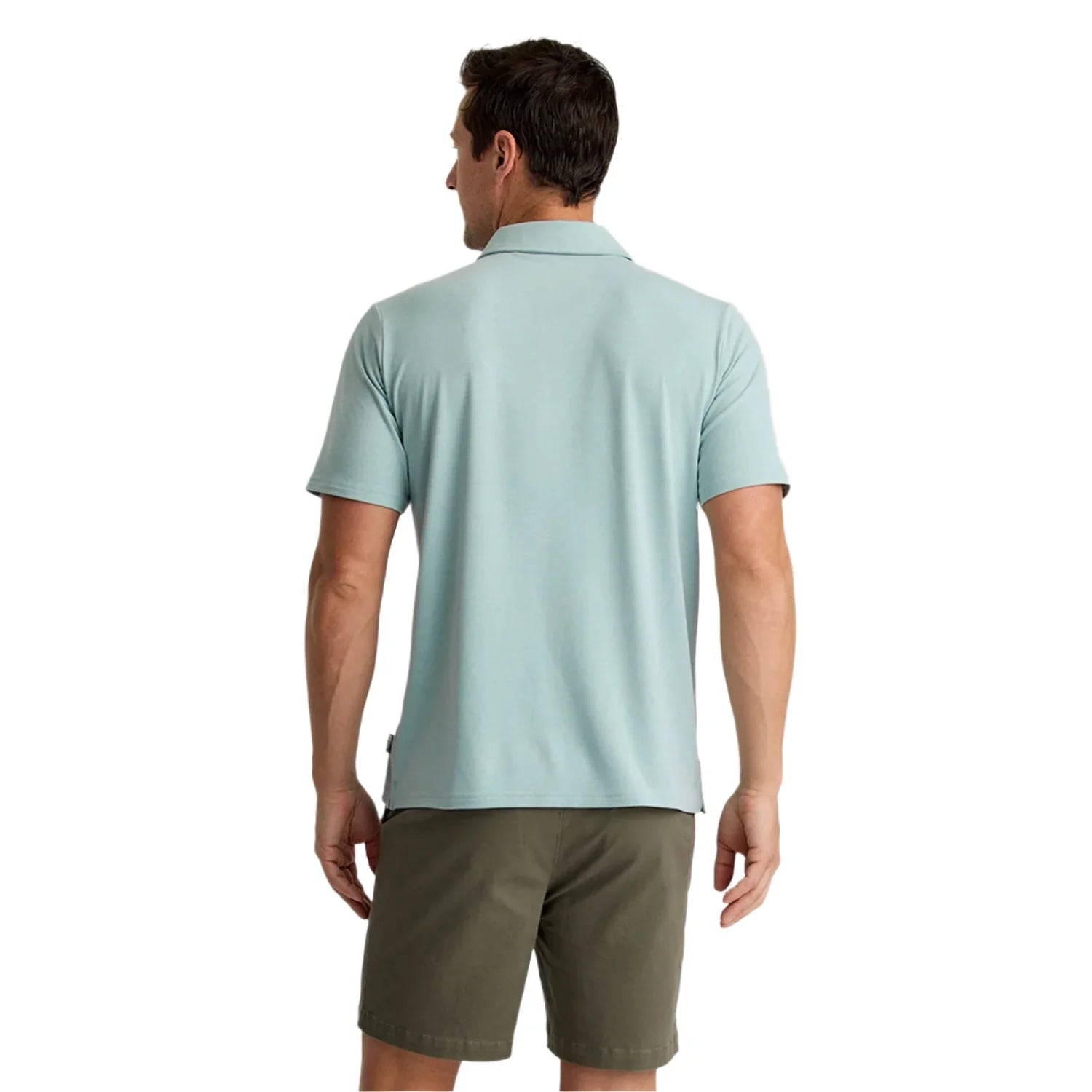 Free Fly Apparel 01. MENS APPAREL - MENS SS SHIRTS - MENS SS POLO Men's Bamboo Flex Polo II HEATHER OCEAN MIST