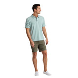 Free Fly Apparel 01. MENS APPAREL - MENS SS SHIRTS - MENS SS POLO Men's Bamboo Flex Polo II HEATHER OCEAN MIST