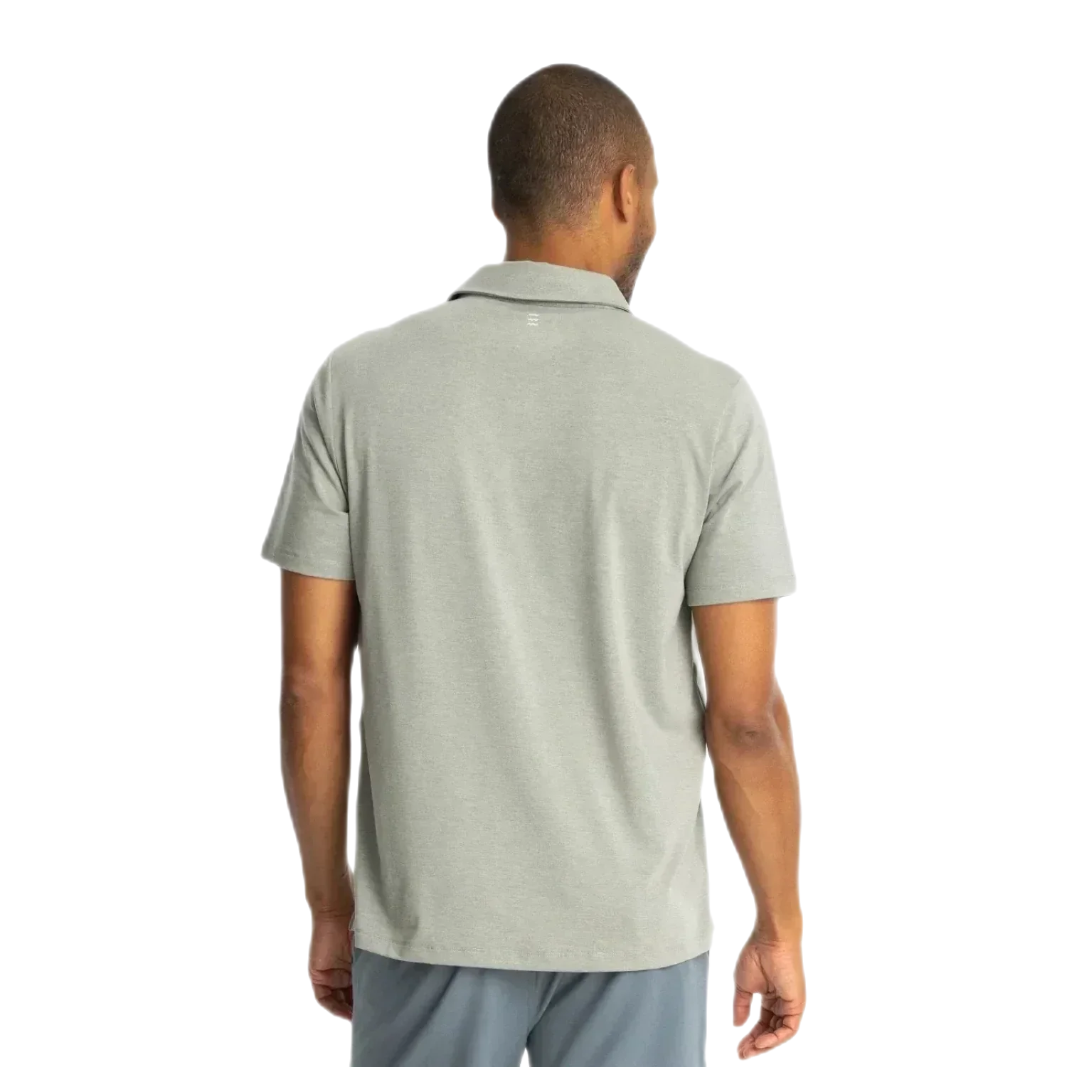 Free Fly Apparel 01. MENS APPAREL - MENS SS SHIRTS - MENS SS POLO Men's Bamboo Flex Polo II HEATHER AGAVE GREEN