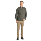 Free Fly Apparel 01. MENS APPAREL - MENS LS SHIRTS - MENS LS CASUAL Men's Bamboo Flex Quarter Zip FATIGUE