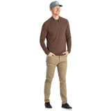 Free Fly Apparel 01. MENS APPAREL - MENS LS SHIRTS - MENS LS CASUAL Men's Bamboo Flex Quarter Zip MUSTANG