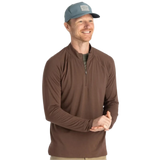 Free Fly Apparel 01. MENS APPAREL - MENS LS SHIRTS - MENS LS CASUAL Men's Bamboo Flex Quarter Zip MUSTANG