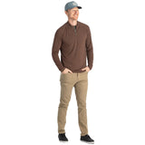 Free Fly Apparel 01. MENS APPAREL - MENS LS SHIRTS - MENS LS CASUAL Men's Bamboo Flex Quarter Zip MUSTANG