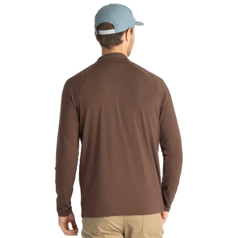 Free Fly Apparel 01. MENS APPAREL - MENS LS SHIRTS - MENS LS CASUAL Men's Bamboo Flex Quarter Zip MUSTANG