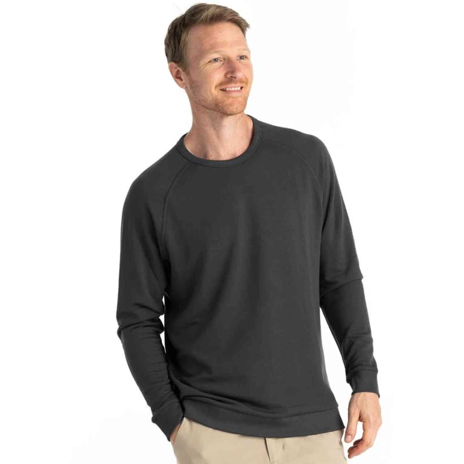 Men’s Bamboo Lightweight Fleece Crew Free Fly Apparel