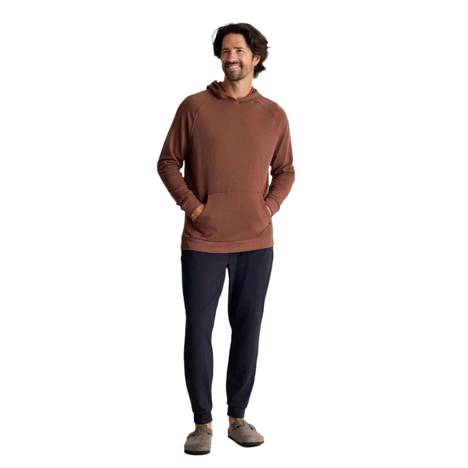 Free Fly Apparel 01. MENS APPAREL - MENS HOODIES|SWEATERS - MENS PO HOODY Men's Bamboo Lightweight Fleece Hoody CHESTNUT