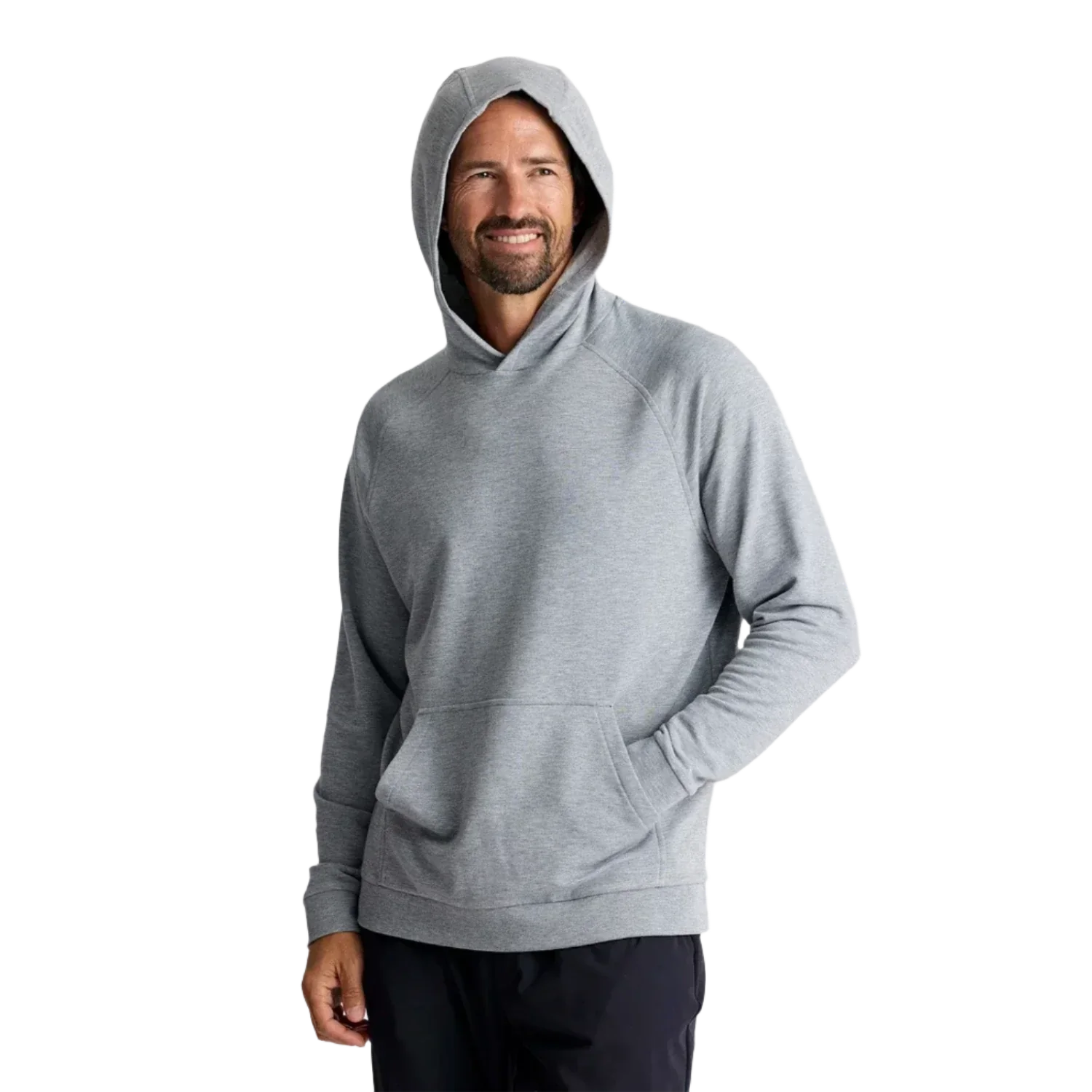 Free Fly Apparel 01. MENS APPAREL - MENS HOODIES|SWEATERS - MENS PO HOODY Men's Bamboo Lightweight Fleece Hoody HEATHER GREY