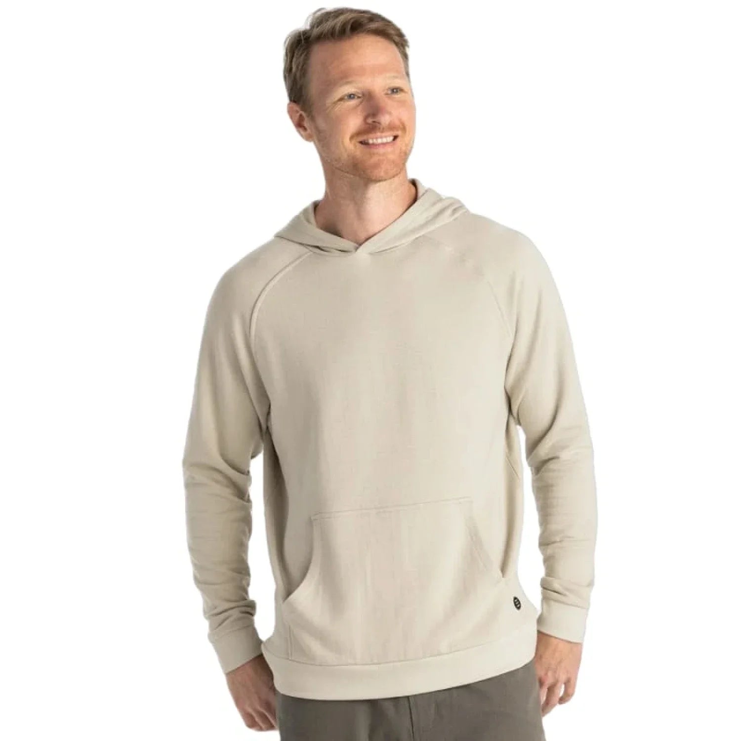 Free Fly Apparel 01. MENS APPAREL - MENS HOODIES|SWEATERS - MENS PO HOODY Men's Bamboo Lightweight Fleece Hoody SANDSTONE