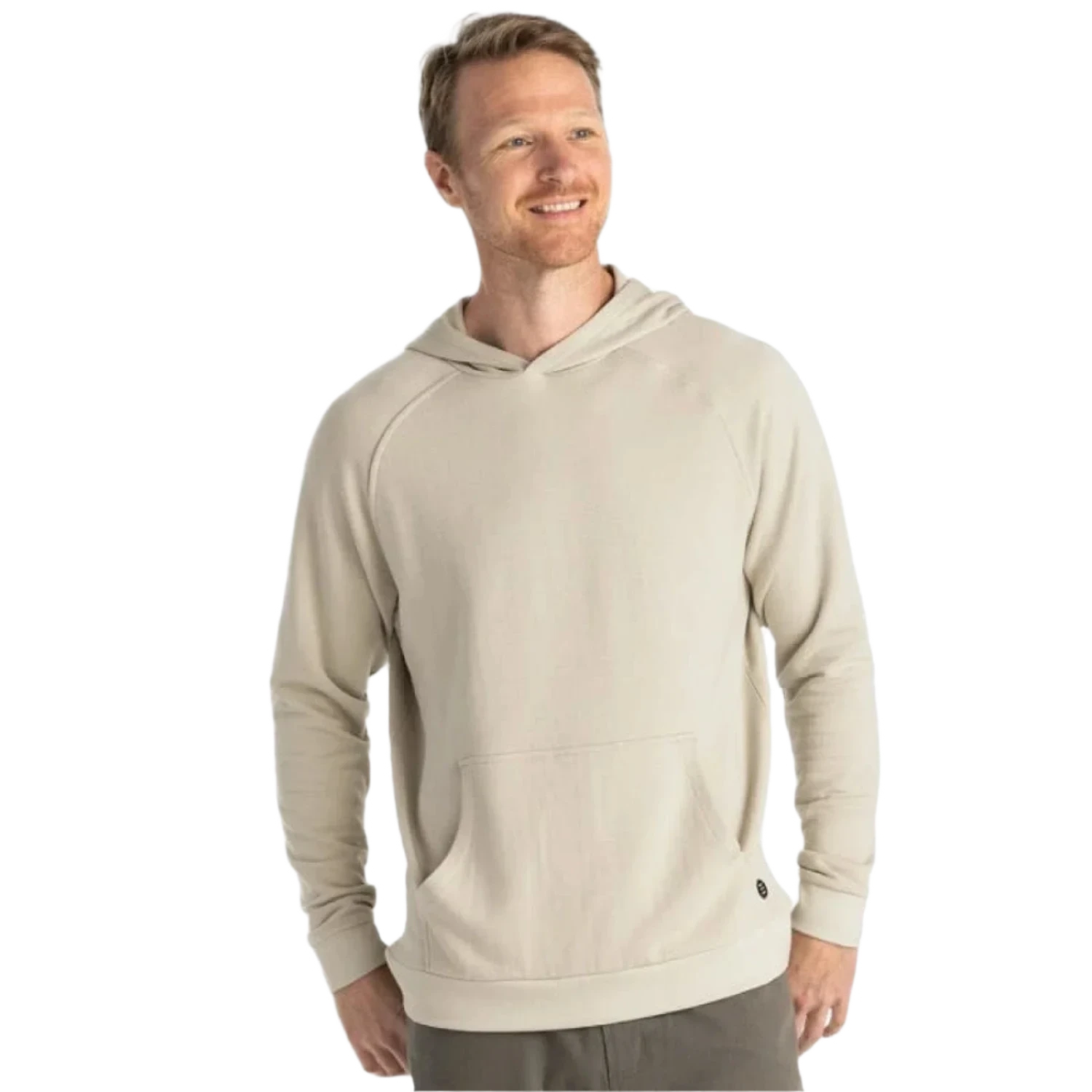 Free Fly Apparel 01. MENS APPAREL - MENS HOODIES|SWEATERS - MENS PO HOODY Men's Bamboo Lightweight Fleece Hoody SANDSTONE