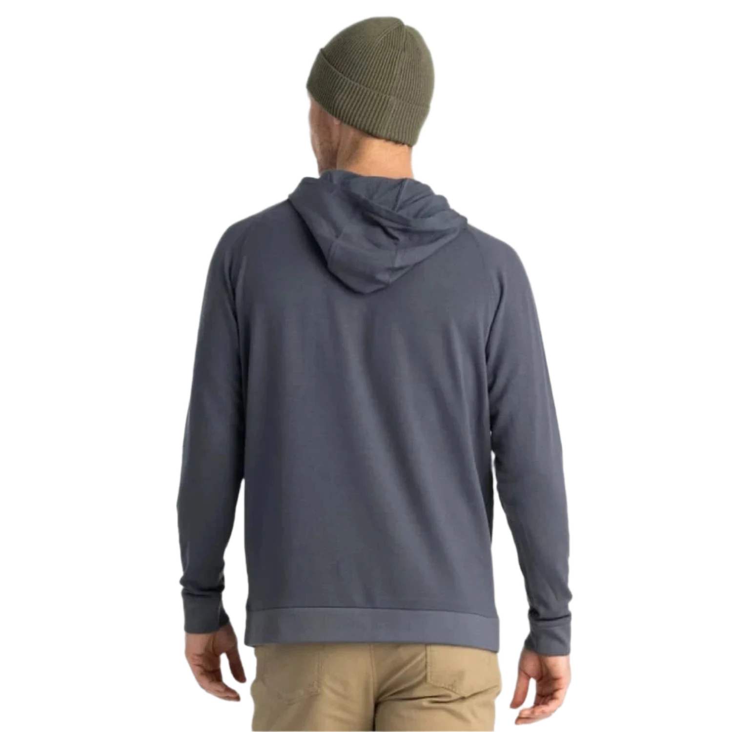 Free Fly Apparel 01. MENS APPAREL - MENS HOODIES|SWEATERS - MENS PO HOODY Men's Bamboo Lightweight Fleece Hoody STORM CLOUD