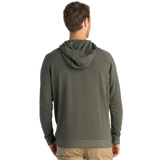 Free Fly Apparel 01. MENS APPAREL - MENS HOODIES|SWEATERS - MENS PO HOODY Men's Bamboo Lightweight Fleece Hoody FATIGUE