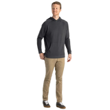 Free Fly Apparel 01. MENS APPAREL - MENS HOODIES|SWEATERS - MENS PO HOODY Men's Bamboo Lightweight Fleece Hoody BLACK SAND