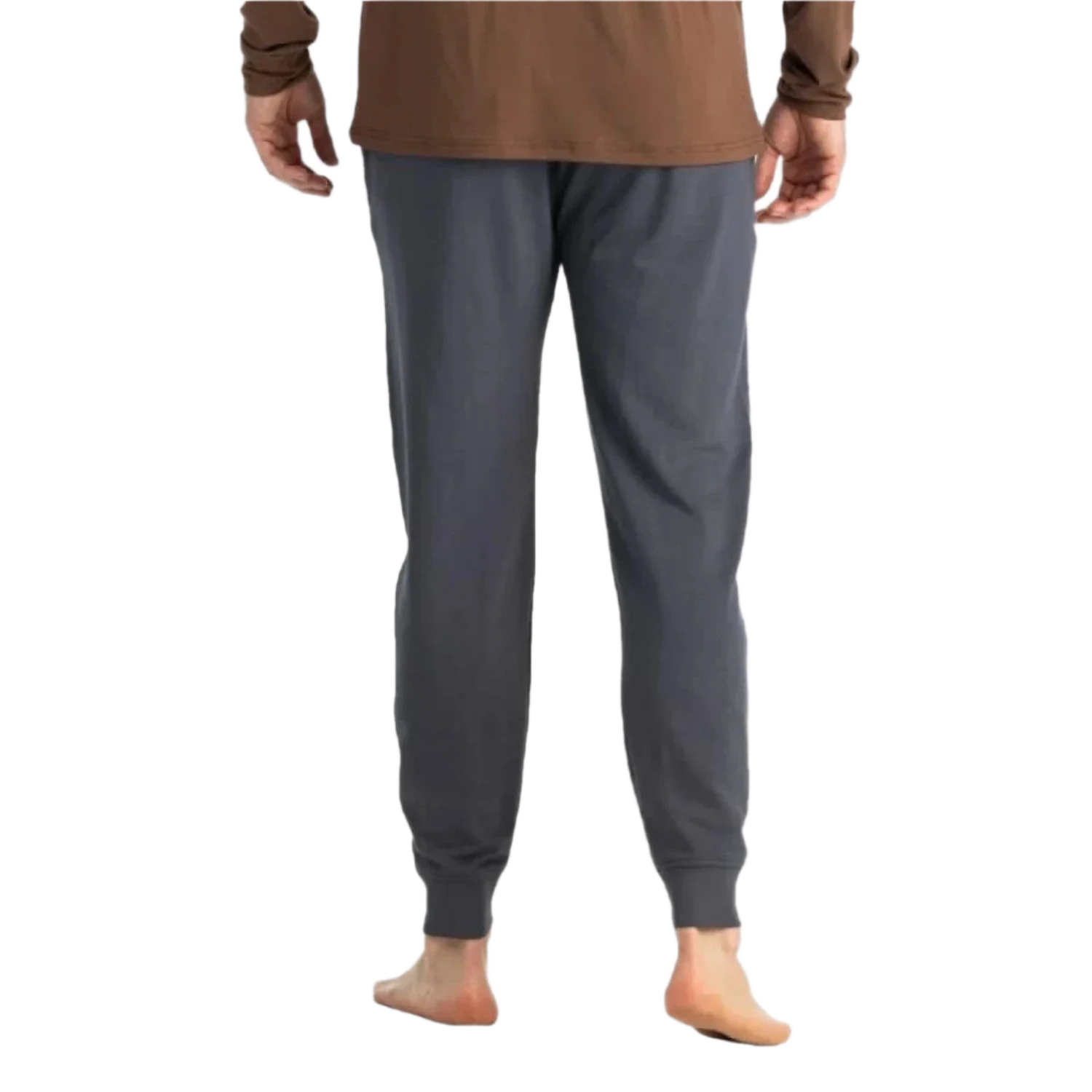 Free Fly Apparel 01. MENS APPAREL - MENS PANTS - MENS PANTS LOUNGE Men's Bamboo Lightweight Fleece Jogger STORM CLOUD