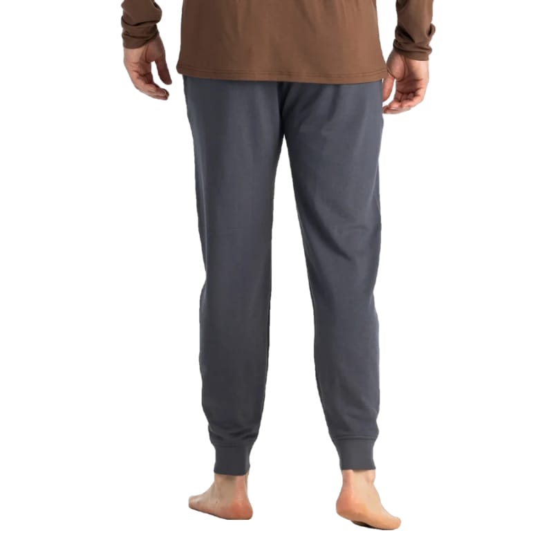 Free Fly Apparel 01. MENS APPAREL - MENS PANTS - MENS PANTS LOUNGE Men's Bamboo Lightweight Fleece Jogger STORM CLOUD