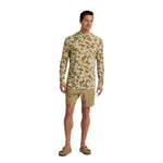 Free Fly Apparel 01. MENS APPAREL - MENS LS SHIRTS - MENS LS HOODY Men's Bamboo Lightweight Hoodie VINTAGE CAMO