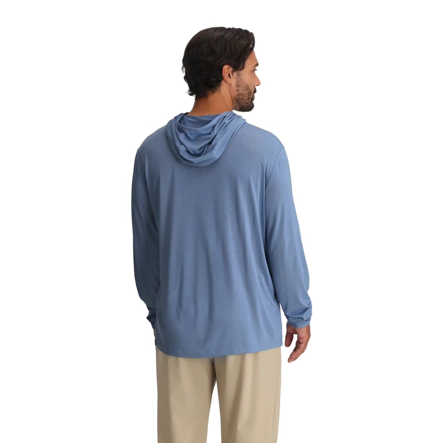 Free Fly Apparel 01. MENS APPAREL - MENS LS SHIRTS - MENS LS HOODY Men's Bamboo Lightweight Hoodie LAST LIGHT