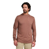 Free Fly Apparel 01. MENS APPAREL - MENS LS SHIRTS - MENS LS HOODY Men's Bamboo Lightweight Hoodie NUTMEG