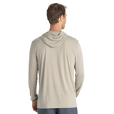 Free Fly Apparel 01. MENS APPAREL - MENS LS SHIRTS - MENS LS HOODY Men's Bamboo Lightweight Hoodie SANDSTONE