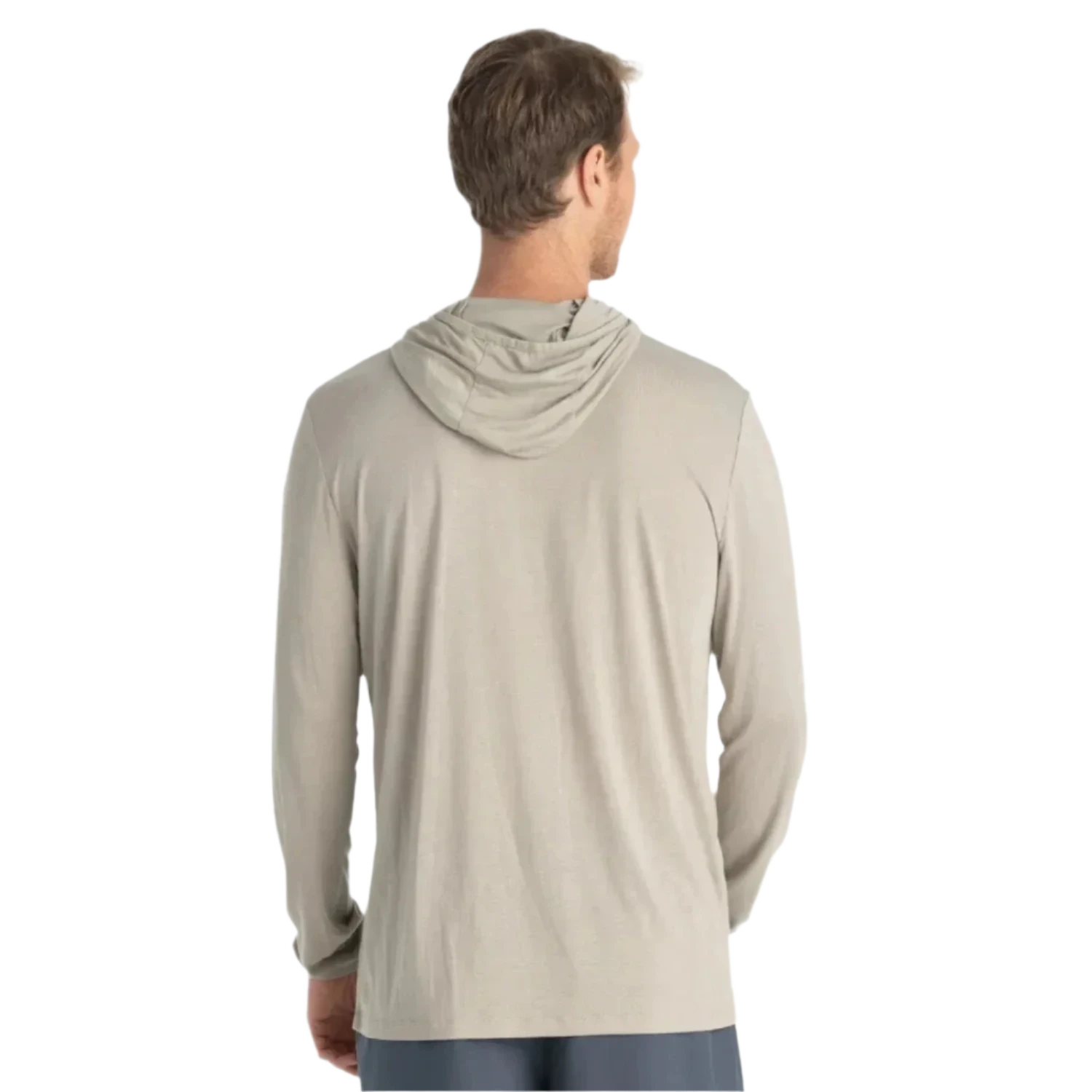 Free Fly Apparel 01. MENS APPAREL - MENS LS SHIRTS - MENS LS HOODY Men's Bamboo Lightweight Hoody SANDSTONE