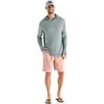 Free Fly Apparel 01. MENS APPAREL - MENS LS SHIRTS - MENS LS HOODY Men's Bamboo Lightweight Hoody SLATE