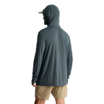 Free Fly Apparel 01. MENS APPAREL - MENS LS SHIRTS - MENS LS HOODY Men's Bamboo Lightweight Hoodie MIDNIGHT