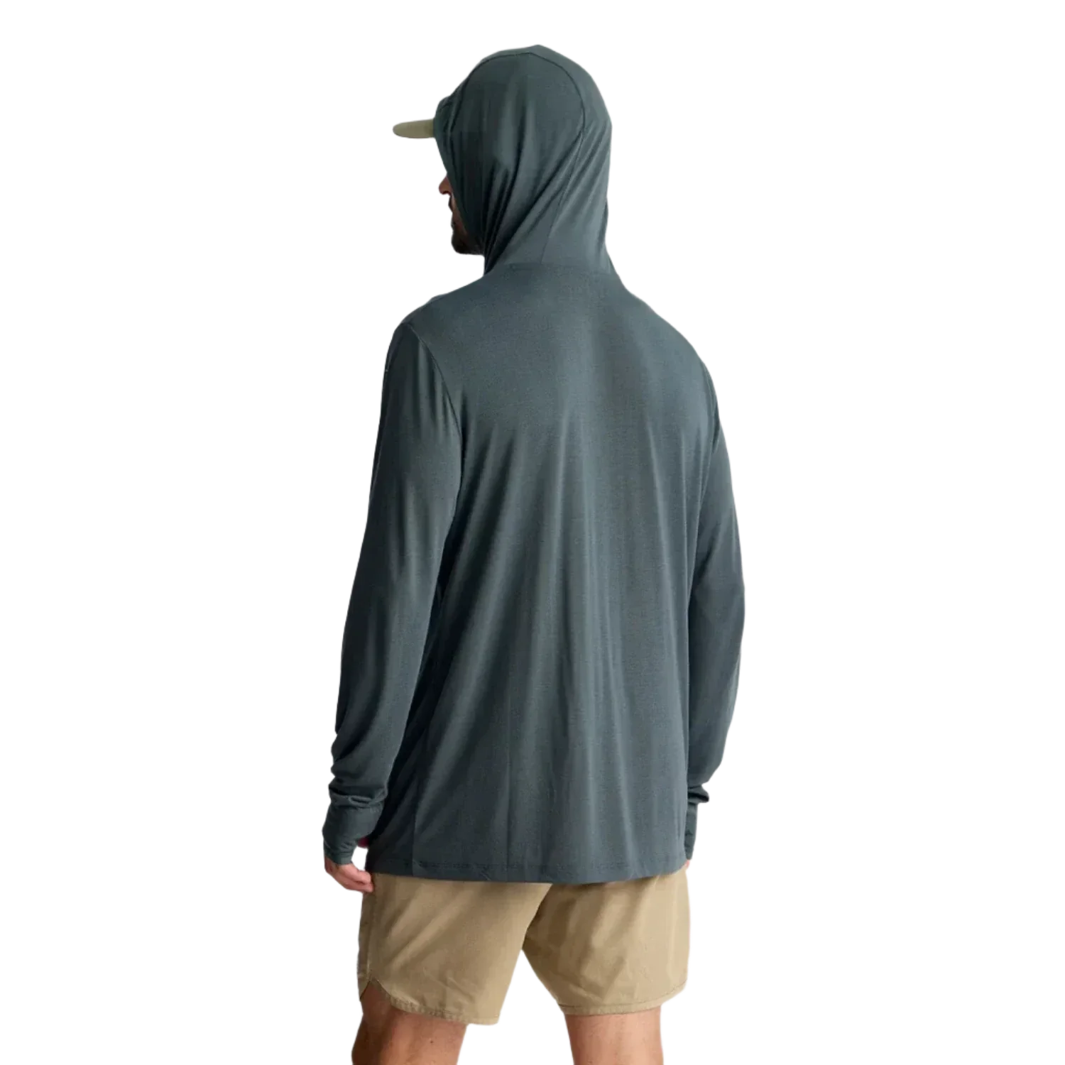 Free Fly Apparel 01. MENS APPAREL - MENS LS SHIRTS - MENS LS HOODY Men's Bamboo Lightweight Hoody MIDNIGHT