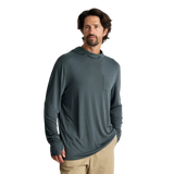 Free Fly Apparel 01. MENS APPAREL - MENS LS SHIRTS - MENS LS HOODY Men's Bamboo Lightweight Hoody MIDNIGHT