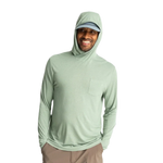 Free Fly Apparel 01. MENS APPAREL - MENS LS SHIRTS - MENS LS HOODY Men's Bamboo Lightweight Hoody PALM GREEN