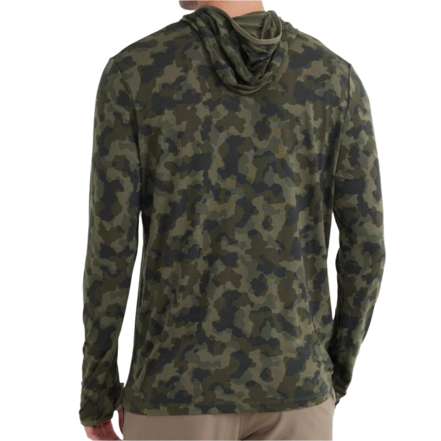 Free Fly Apparel 01. MENS APPAREL - MENS LS SHIRTS - MENS LS HOODY Men's Bamboo Lightweight Hoodie MARSHLAND CAMO