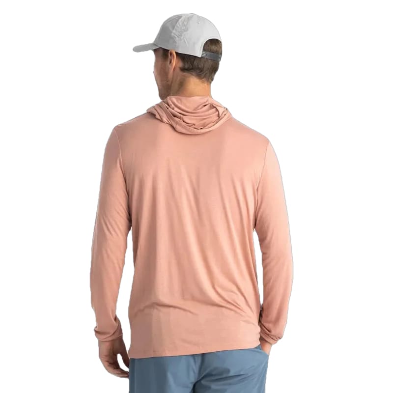 Free Fly Apparel 01. MENS APPAREL - MENS LS SHIRTS - MENS LS HOODY Men's Bamboo Lightweight Hoody ORANGE DUSK